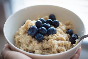 blueberries oatmeal flaxseed oil